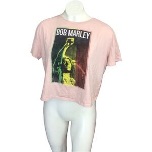 Old Navy Pink Bob Marley Graphic Tee